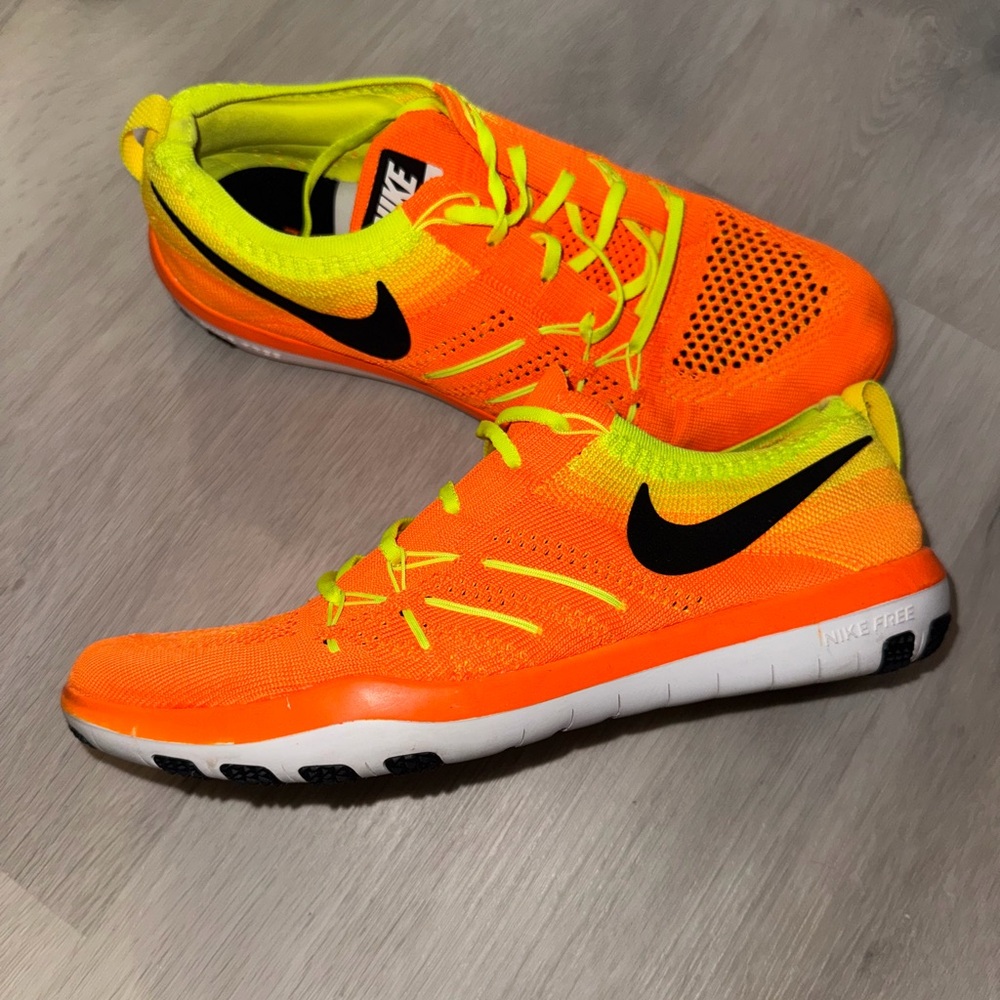 Nike Kids Orange and Yellow Sneakers